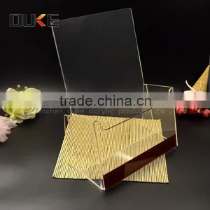 High Quality Custom Design Acrylic Brochure Holder thumbnail-1