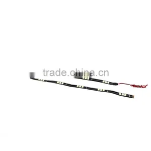 2Pcs 15 LED 5050 SMD Light Strip 12V for Car White thumbnail-1