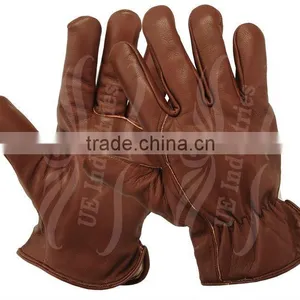 UEI-2715 Leather Gloves , Leather Driver Gloves , Driving Gloves , Car Driving Gloves , Safety Gloves , Leather Driving Gloves thumbnail-1
