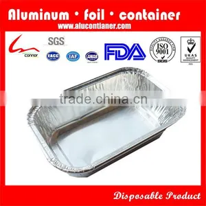 Save 20% Silver Disposable Aluminum Foil Small Rectangular Food Container thumbnail-1