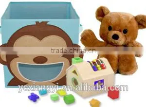 Blue Cartoon Animal Fabric Book Toys Sundries Kids Folding Storage Drawers thumbnail-2