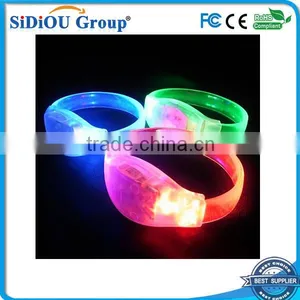 Led Flashing Bracelet Promotional Led Silicone Bracelet thumbnail-1