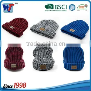 Wholesale Warm Cheap Price Acrylic Knitted Hat thumbnail-1
