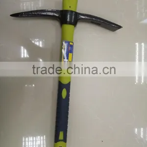 STEEL PICK WITH DOUBLE COLOR PLASTIC -COATING HANDLE /pick Mattock thumbnail-1
