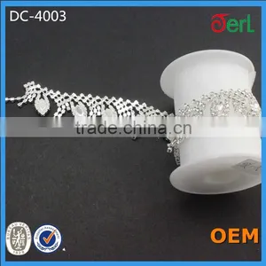 Wholesale Rhinestone Chain Trims for Wedding Dress thumbnail-2