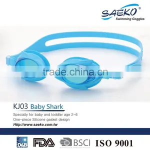 Baby Shark Design Junior/Kid/Children Comfortable Swimming Goggles thumbnail-4