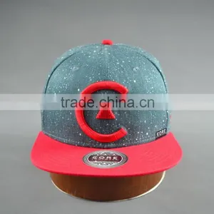 Custom 100% Cotton Twill 6-panel Hats Snapback Cap With 3D Embroidery thumbnail-2
