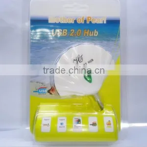 OEM Printing Logo USB Hub 2.0 Shell Shape USB Hub 4 Port thumbnail-6
