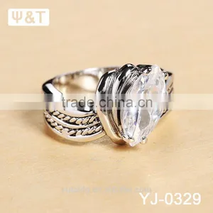 Jingli Jewelry Gemstone Rhodium Plated Women Ring (YJ-329) thumbnail-5
