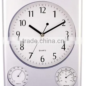 Wall Clock With Weather Station thumbnail-1