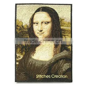 Embroidered Mona Lisa Patch/ Persona Embroidery thumbnail-1