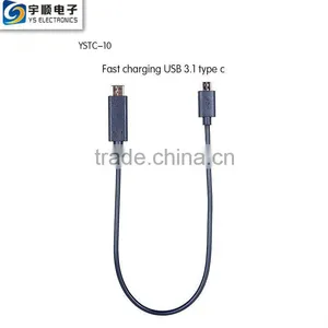High Speed Charging USB Cable Type C Cable USB Cable Black Data Charging USB 3.1/3.0 Type c Cable to USB thumbnail-1