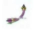 Fashion Surgical Steel Rainbow Eyebrow Ring Body Piercing Jewelry thumbnail-1