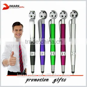 Hot Selling Promotional Football Shaped Ballpoint Pen With Touch Screen thumbnail-1