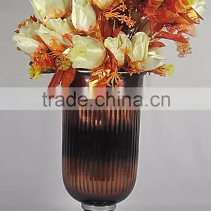INDIAN HANDMADE METAL FLOWER VASE POLISHED thumbnail-1