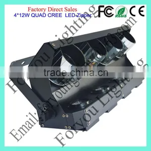 American DJ Zipper 4-Head Barrel Mirror Scanner 4pcs 10W RGBW 4IN1 LED Disco DJ Light thumbnail-2