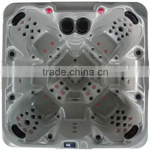 Portable Hot Tub Hydro Outdoor Spa Used for 7 Person With Cover thumbnail-1