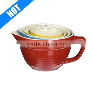 Stoneware Batter-Bowl Shaped Measuring Cups thumbnail-1