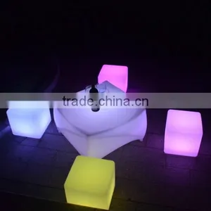 Multi Color Changing Outdoor Plastic Table thumbnail-1