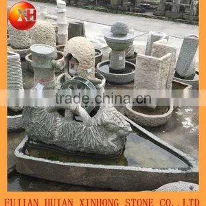 Natural Water Fountain With Child, Garden Stone Fountain thumbnail-1