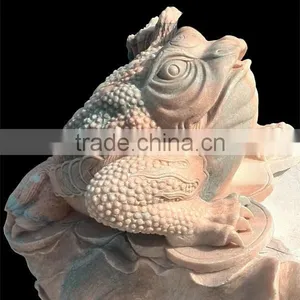 Garden Decorative Marble Frog Statue thumbnail-2