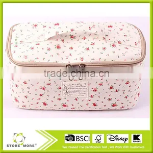 2015 New Design Fashionable and Promotional Cotton&Jute Travel Cosmetic Bag thumbnail-1