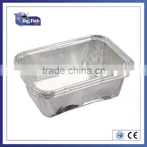 Square Disposable Aluminum Foil Pans Aluminium Foil Food Contatiner Trays thumbnail-1
