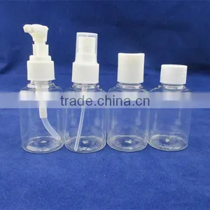 4pcsplastic Transparent Travel Bottle Set Travel Bottle Kit Bottle Container thumbnail-3