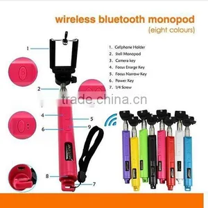 2015 Self Timer Bluetooth Selfie Stick Monopod With Zoom for Iphone and Andriod thumbnail-1