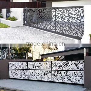 Courtyard Laser Cut Aluminum Garden Gate thumbnail-5