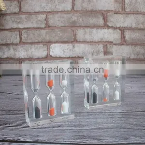 Clear Resin Block Timer Creative Mini 1minute Count Down Timer thumbnail-1