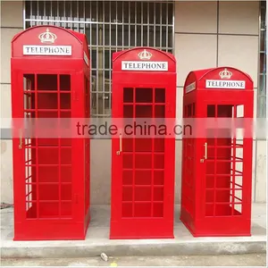 Botou Hengsheng 2015 Powder Coated Red Steel Metal Antique London Telephone Booth thumbnail-1