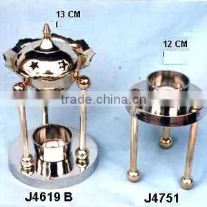 Cast Brass Indian Perfume Diffuser Polished Finish thumbnail-1
