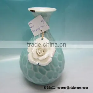 New Style Ceramic Flower Vase With Flower Design for Home Decoration thumbnail-1