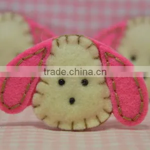 Hot Selling Eco Friendly New Products Promotional Gift Cute Felt Scrapbooking Textile Fabric Rabbit on Express thumbnail-1