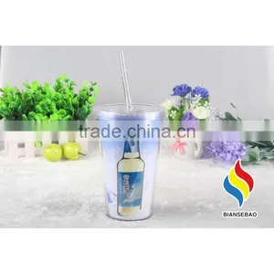 Promotion AS FDA Passed Plastic Double Wall Tumbler thumbnail-5