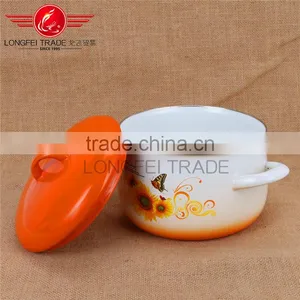 Hot Selling Enamel Casserole / Enamel Cookware Flower Pot thumbnail-3