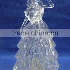 Clear Acrylic Manufacturer LED Flashing Bride in Wedding Dresses Decorations Gift thumbnail-3