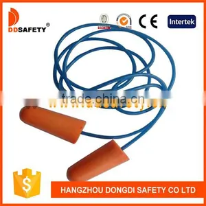 Orange Soft PU Foam Ear Plug With Rope thumbnail-1