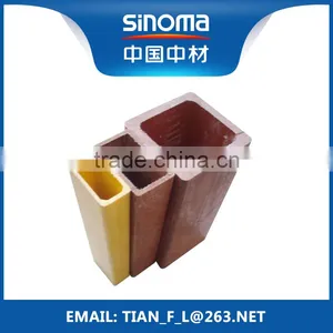 FRP GRP Fiberglass Rectangular Tube For Ladder and Buildings thumbnail-1