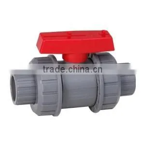 PVC DOUBLE UNION BALL VALVE thumbnail-1