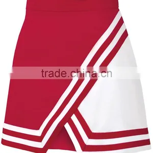 Womens Double-Knit Panel A-Line Cheerleading Uniform Skirt Custom Cheap Wholesale Cheerleading Uniforms thumbnail-2