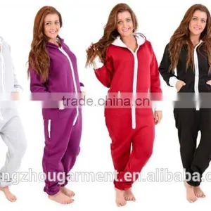 Women's Ladies Sleeping Suit Hoody Hoodie One Piece Tracksuit thumbnail-1
