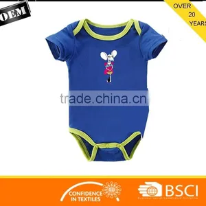Newborn Clothes Short Sleeve Infant Product Cotton Baby Romper With Printing thumbnail-1