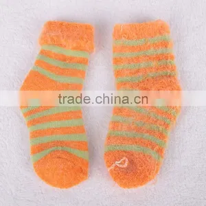 Angora Wool Material Bright Color Knitted Sock thumbnail-1