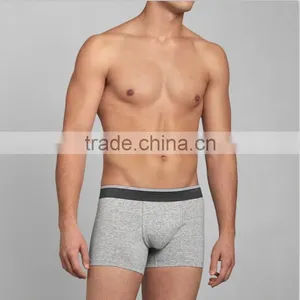 Classic Tight Shorts Plain Grey Cotton Wholesale Plain Boxer Shorts thumbnail-1