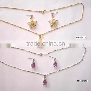 Fashion Necklace Sets, Fashion Jewelry Sets,Fashion Alloy Jewelry Sets, Fashion CZ Stone Jewelry ,simple Necklace Sets thumbnail-1