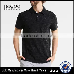 MGOO Polo Shirt Factory Supplied Two Button Short Sleeve Men Dry Fit Polo Shirts Wholesale thumbnail-1