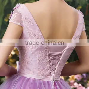 MGOO Elegant New Arrival Off Shoulder Purple Quinceanrea Dress For Girl Formal Gradution Applique Prom Dress YDYS15B0079 thumbnail-6