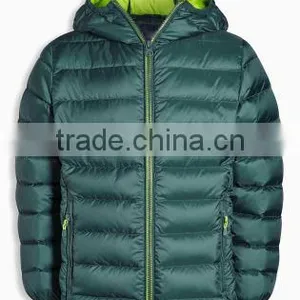 OEM Winter High Quality Multi Color Zipper Long Sleeve Kids Down PaddedJacket for Boys thumbnail-1